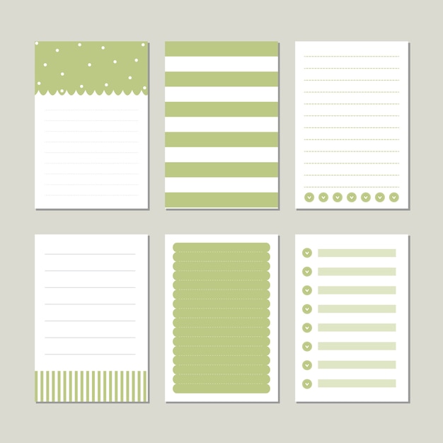 Designelemente für notebook