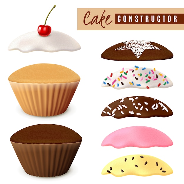 Designeroptionen für muffins