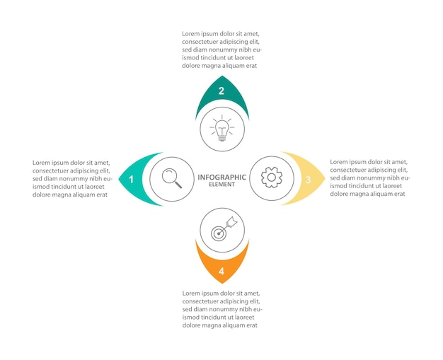 Vektor designgeschäft für infografik-vorlagen