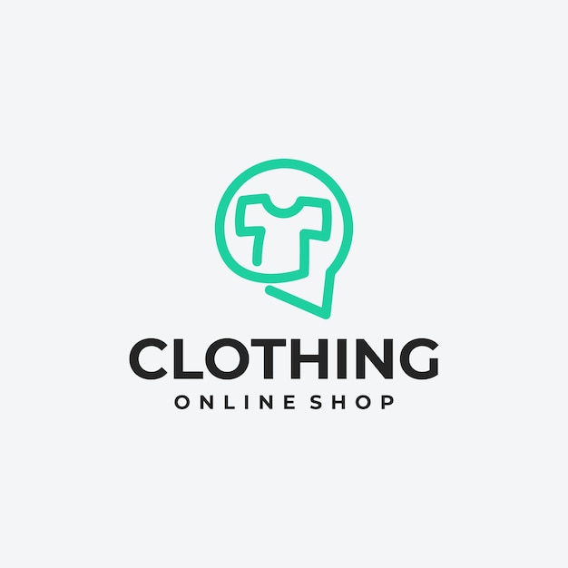 Designidee für das Logo des Online-Bekleidungsgeschäfts, das Logo des Online-Shops