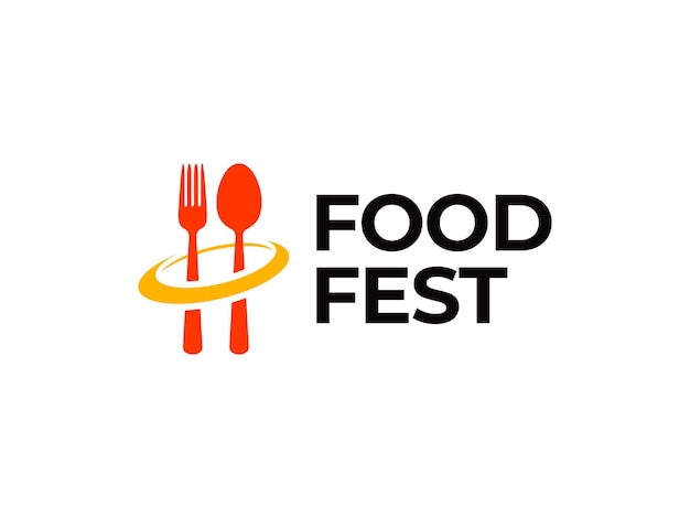 Designkonzept für das Logo des Food Festivals