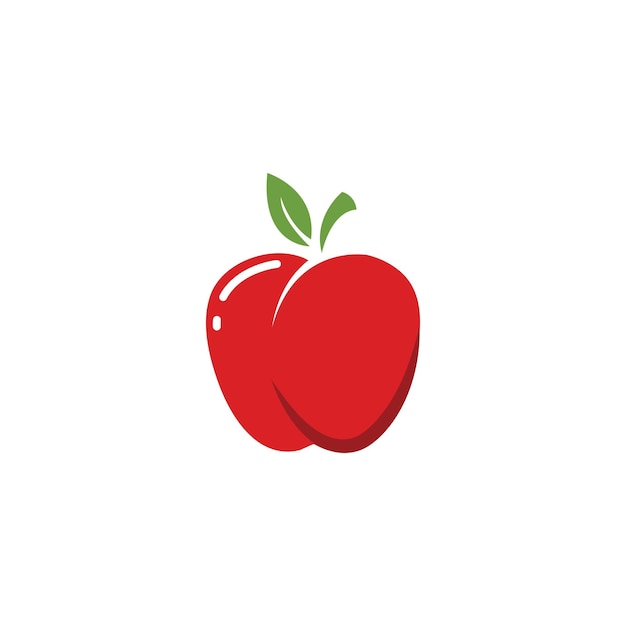 Designvorlage für Apple-Logo-Symbolvektorillustration