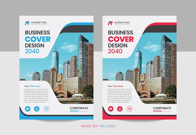 Designvorlage für Buchcover und Unternehmensbroschüren-Cover