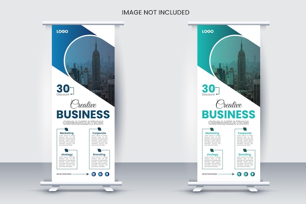 Designvorlage für Business Roll-Up-Banner