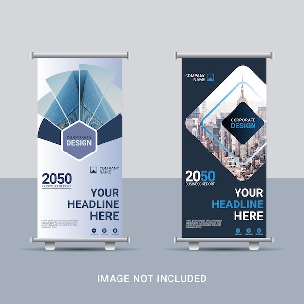 Designvorlage für Business Roll-Up-Banner