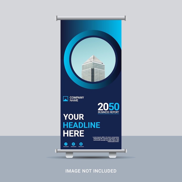 Designvorlage für Business Roll-Up-Banner