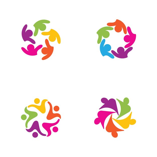 Designvorlage für community-, netzwerk- und social-icons