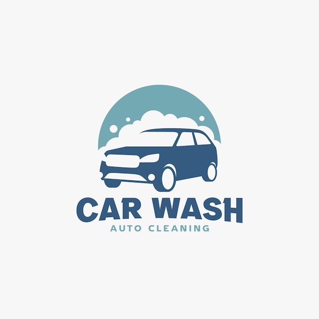 Designvorlage für das autowasch-logo logo