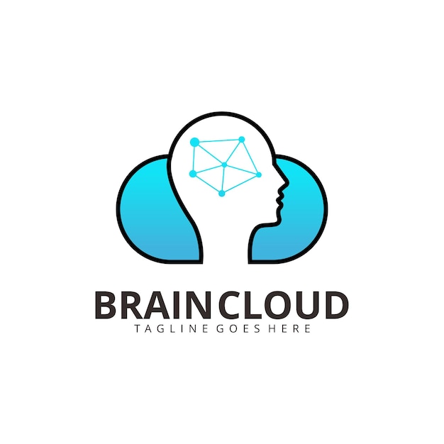 Designvorlage für das brain cloud-logo