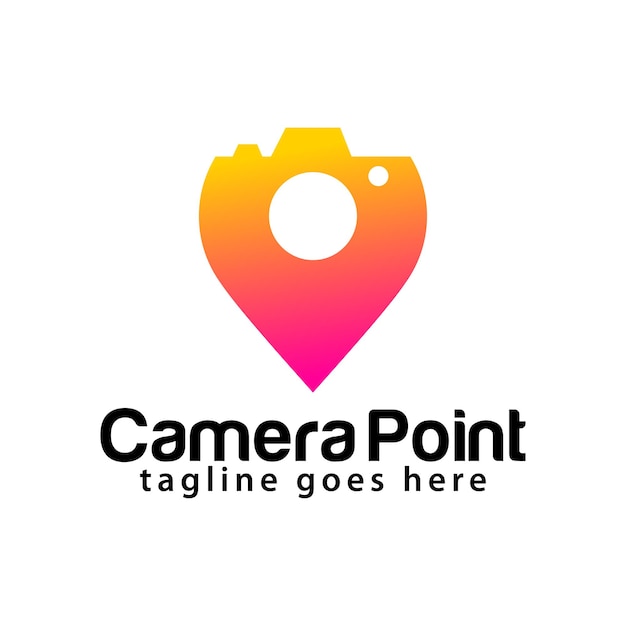 Designvorlage für das Camera Point-Logo