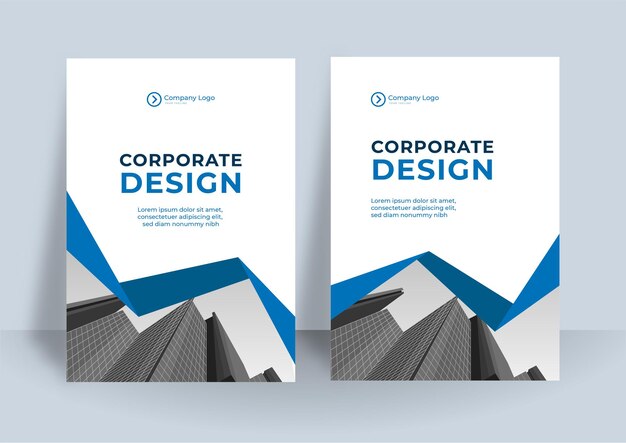 Designvorlage für das corporate cover. modernes geometrisches plakatdesign.