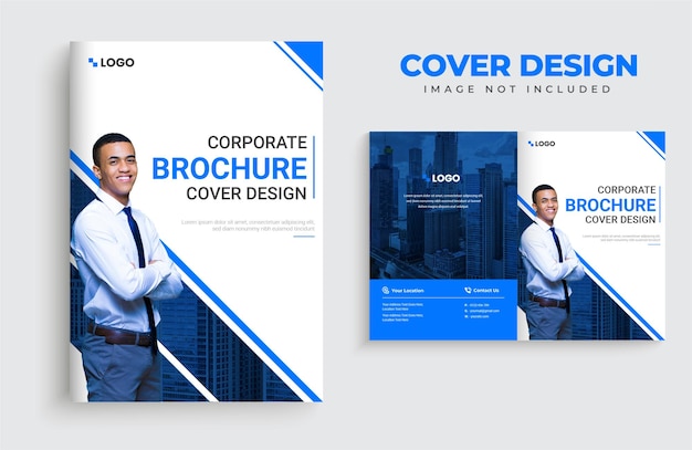 Designvorlage für das Cover des Unternehmensprofils