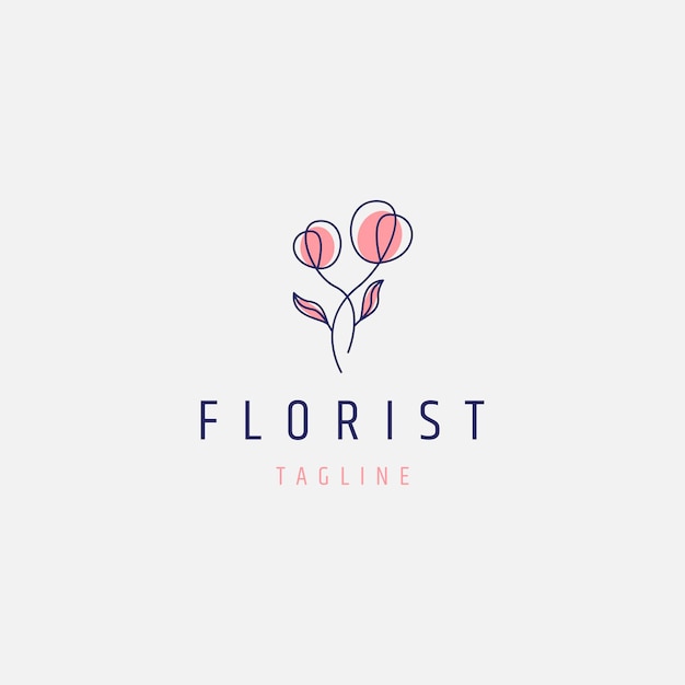 Designvorlage für das floris-linienlogo