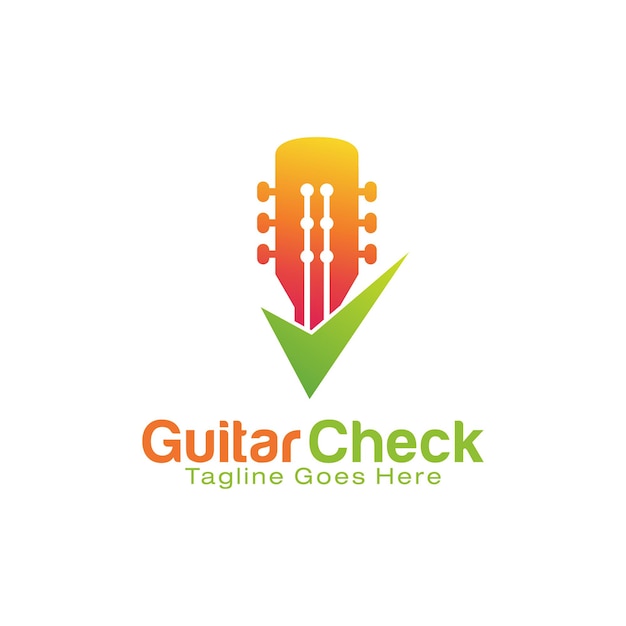 Designvorlage für das guitar check-logo