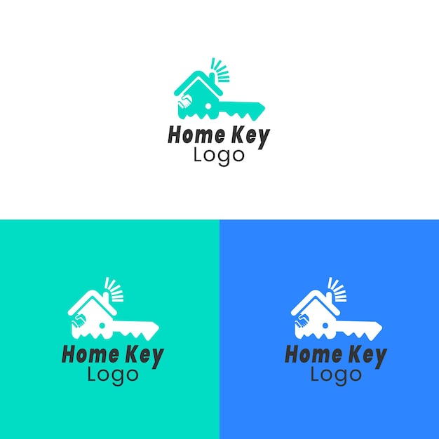 Designvorlage für das home key construction-logo premium eps