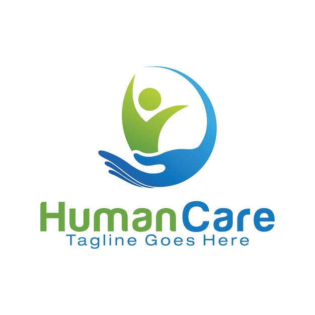 Designvorlage für das human care-logo