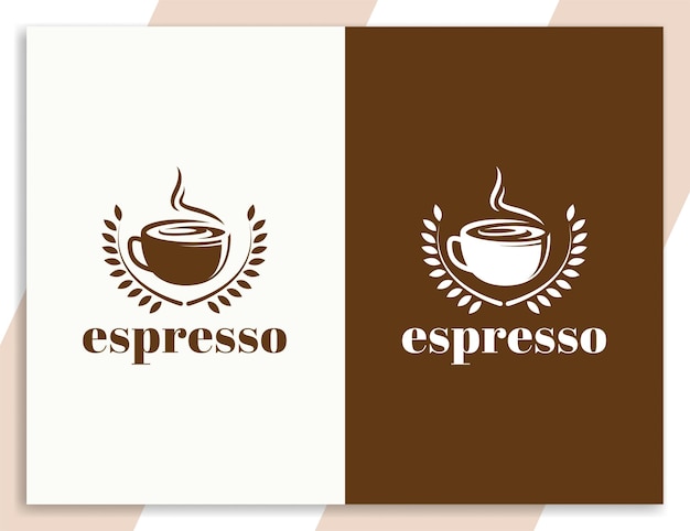 Designvorlage für das Kaffee-Espresso-Logo