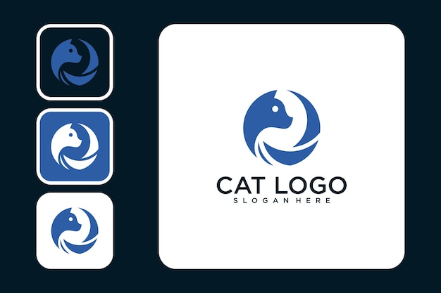 Designvorlage für das katzenlogo