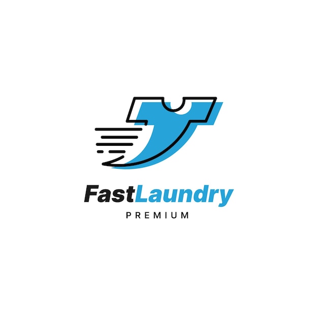 Designvorlage für das logo von fast laundry