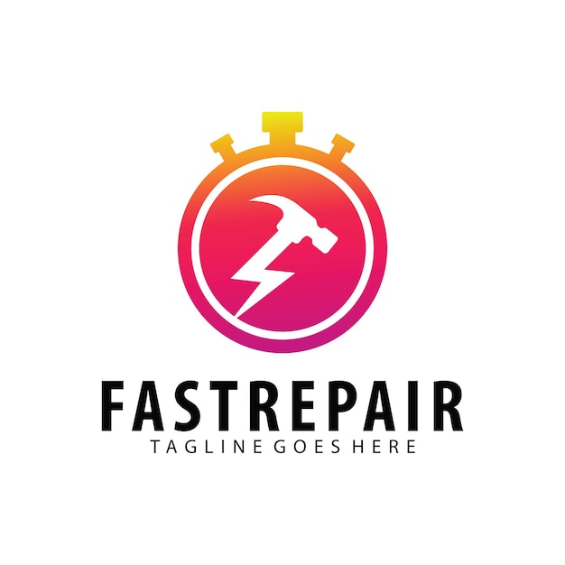 Designvorlage für das logo von fast repair