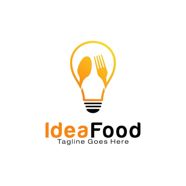 Designvorlage für das logo von idea food