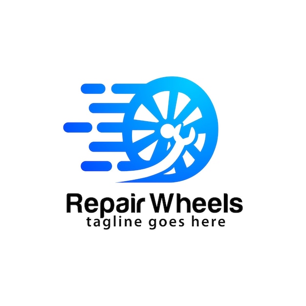 Designvorlage für das logo von repair wheels