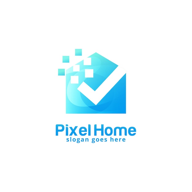 Designvorlage für das pixel home-logo