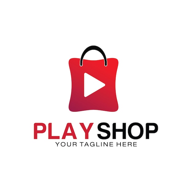 Designvorlage für das Play Shop-Logo