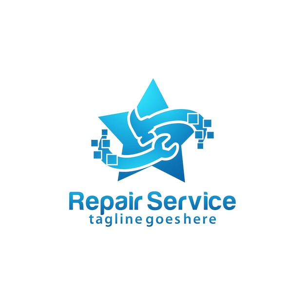 Designvorlage für das reparaturservice-logo