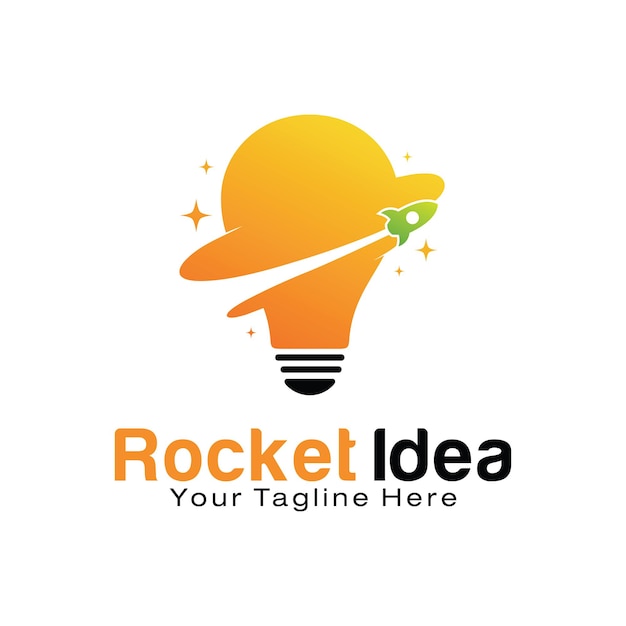 Designvorlage für das Rocket Idea-Logo