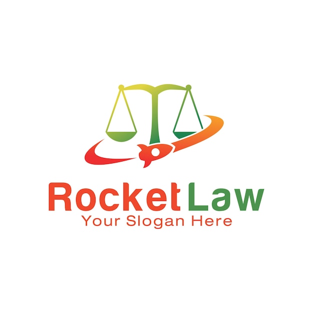 Designvorlage für das rocket law-logo