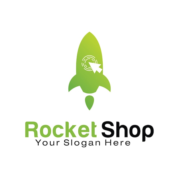 Designvorlage für das rocket shop-logo