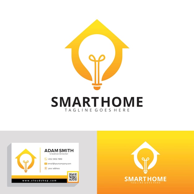 Designvorlage für das smart home-logo