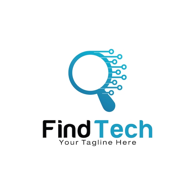 Designvorlage für das Tech-Logo finden