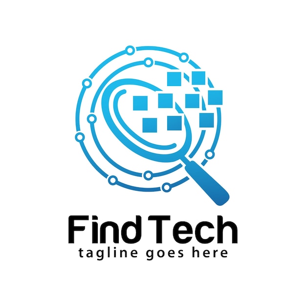 Designvorlage für das Tech-Logo finden
