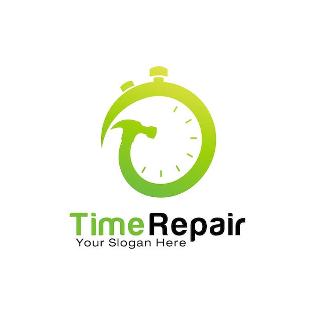 Designvorlage für das Time Repair-Logo