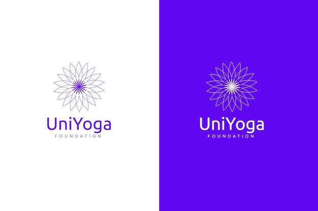 Designvorlage für das Uni-Yoga-Logo