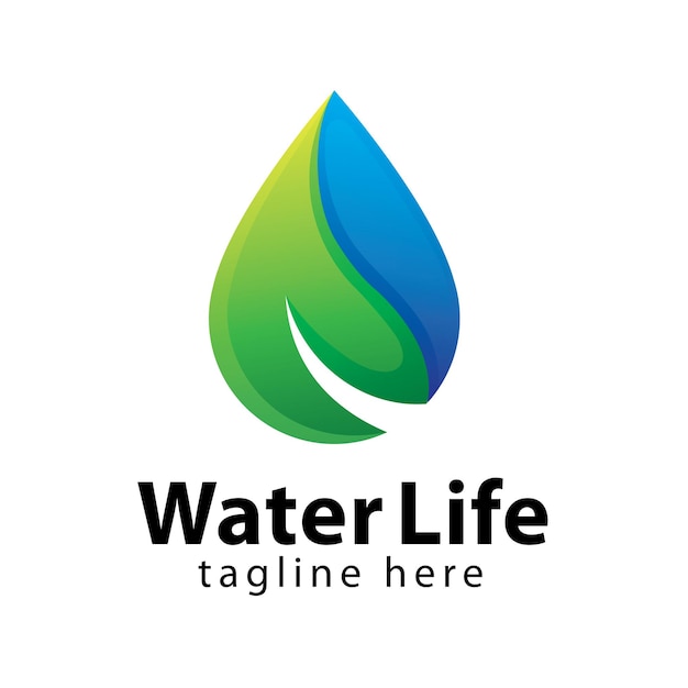 Designvorlage für das water life-logo