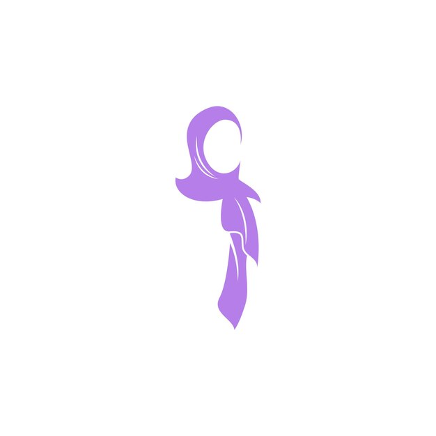 Designvorlage für hijab-logo-symbolillustration