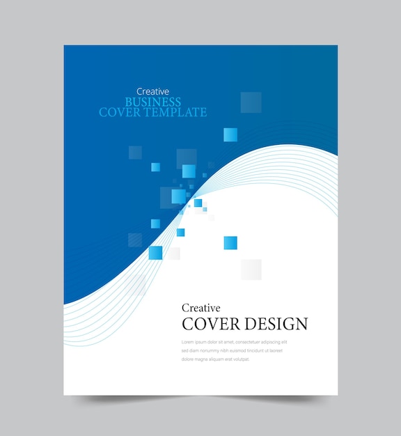 Vektor designvorlage für jahresbericht-cover