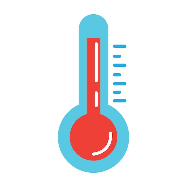 Designvorlage für Logo-Vektorsymbole für heiße Temperaturen