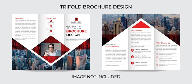 Designvorlage für professionelle business-trifold-broschüren