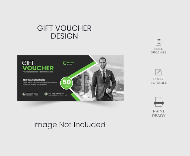 Designvorlage für Rabatt-Geschenkgutscheine