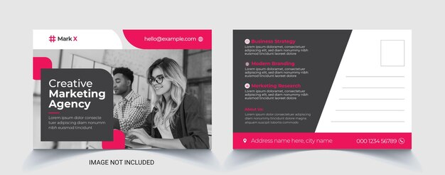 Designvorlagen für Unternehmenspostkarten