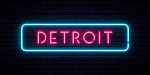 Detroit Leuchtreklame.