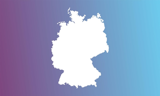 Deutscher Kartenhintergrund mit blauem und lila Farbverlauf