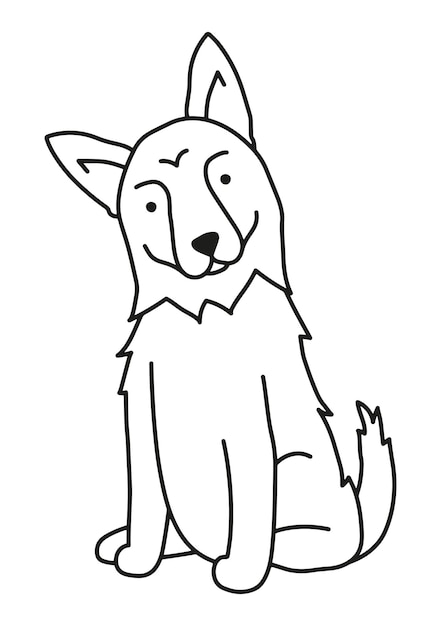 Deutscher Schäferhund-Vektor-Illustration