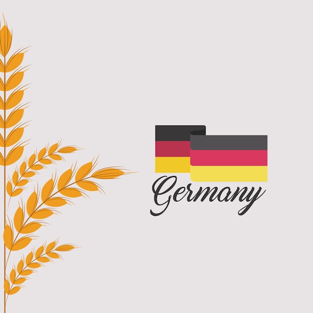 Deutschland flagge isoliert symbol vektor-illustration design