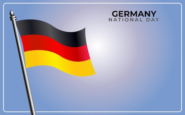 Deutschland Nationalflagge isoliert auf Farbverlauf Hintergrund