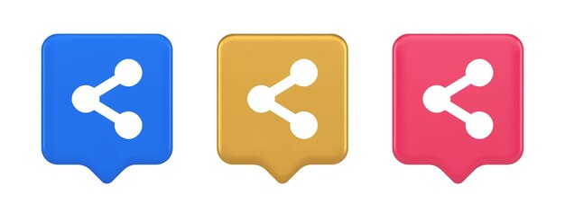 Dezentralisieren Sie die Verbindungsverbindung verschlüsselte Netzwerkschaltfläche Cyberspace Management 3D-Symbol